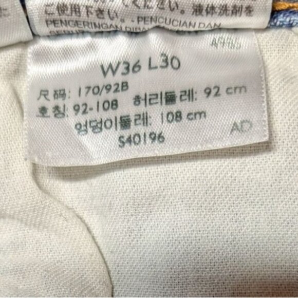 Levis 501 Original Fit Button-Fly Jeans Mens W36 L30 90s Medium Wash Denim - Picture 4 of 12